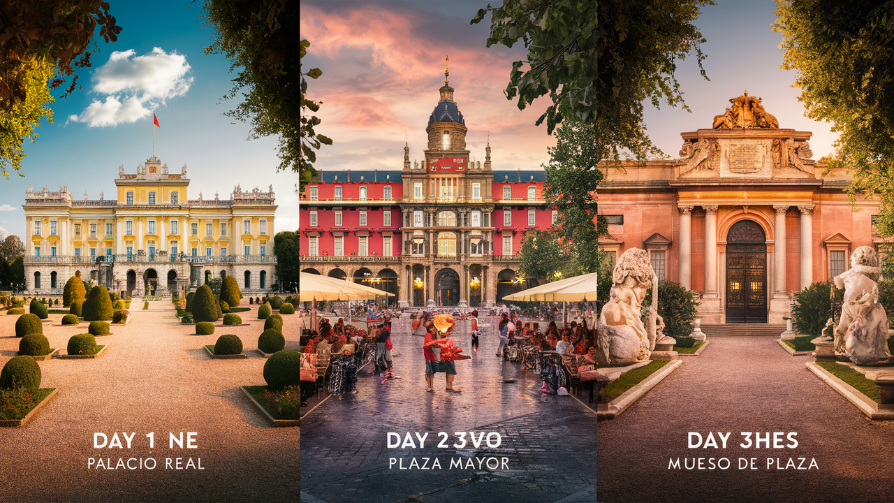 découvrez les incontournables de madrid en seulement 3 jours avec notre itinéraire complet. explorez les musées emblématiques, les parcs enchanteurs et savourez la délicieuse cuisine espagnole. préparez-vous à vivre une expérience inoubliable dans la capitale dynamique de l'espagne!