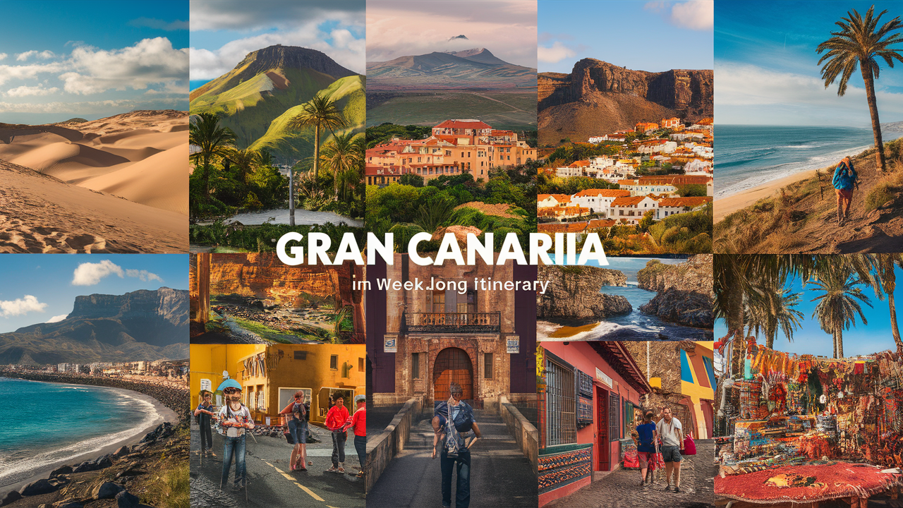 explorez les merveilles de gran canaria en une semaine avec notre itinéraire incontournable. découvrez des paysages époustouflants, des plages dorées et une culture riche qui vous feront tomber sous le charme de cette île paradisiaque.