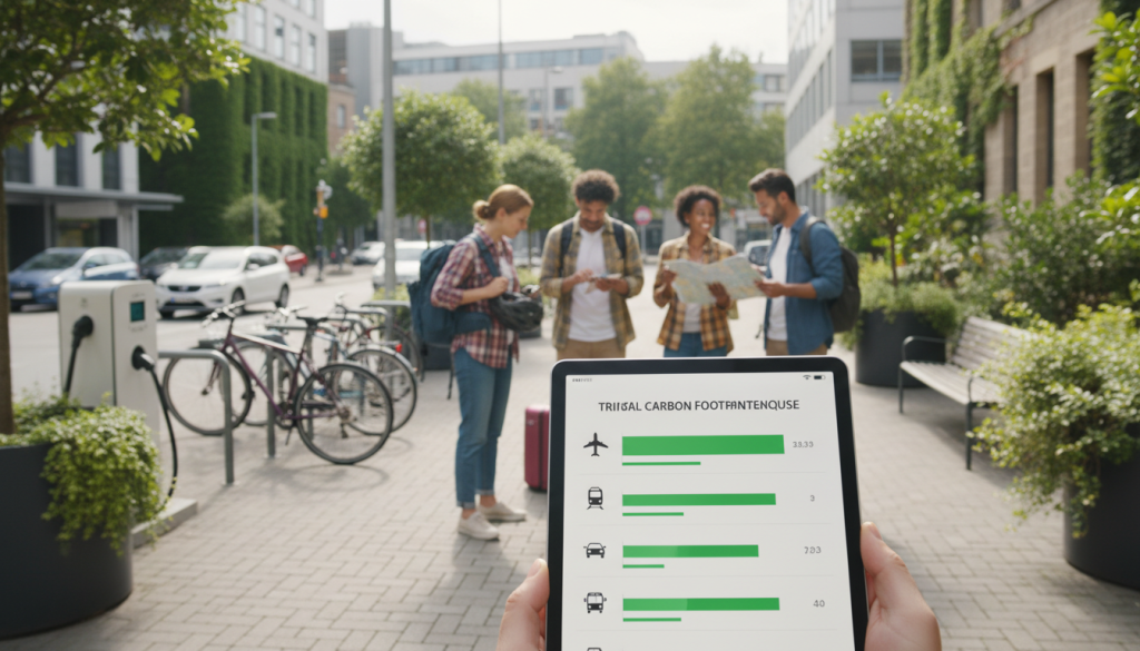 comparez l'empreinte carbone de vos trajets avec rome2rio et adoptez un voyage plus responsable pour un impact environnemental réduit.