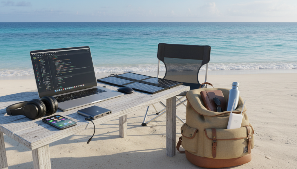 découvrez la boîte à outils indispensable du nomade digital pour travailler efficacement au bord de la mer, alliant mobilité, connectivité et productivité.