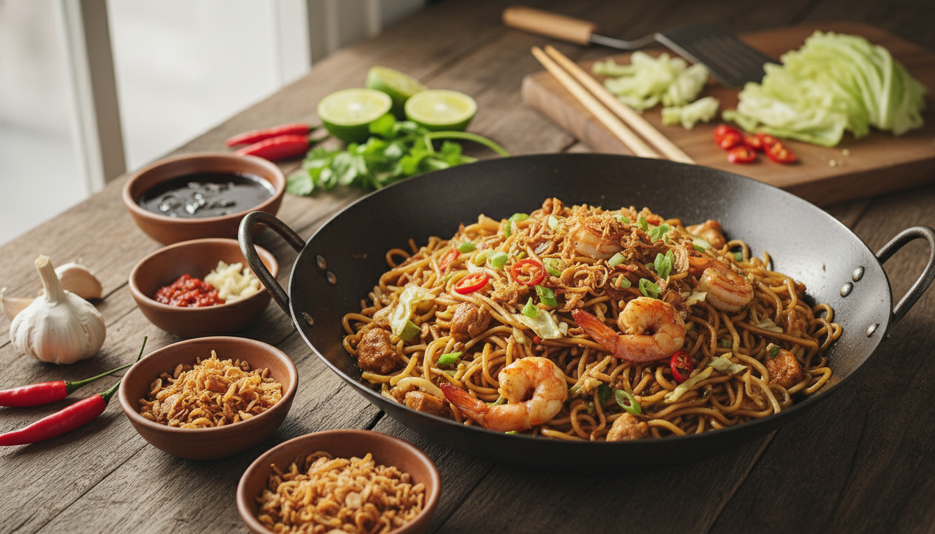 découvrez comment préparer un authentique mie goreng indonésien facilement chez vous grâce à notre guide pas à pas avec des ingrédients simples et savoureux.